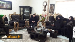 دیدار مسئولین پردیس امام جعفر صادق (ع) با خانواده شهدا