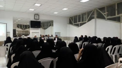 برگزاری جلسه پرسش و پاسخ  مسئولین محترم گزینش ، حراست و هیئت تخلفات امور اداری اداره کل آموزش و پرورش استان ، با دانشجو معلمان  پردیس امام جعفر صادق(ع)