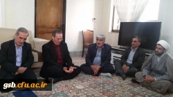دیدار آقای دکتر مهر محمدی سرپرست دانشگاه فرهنگیان با خانواده شهید عبداله برزگ