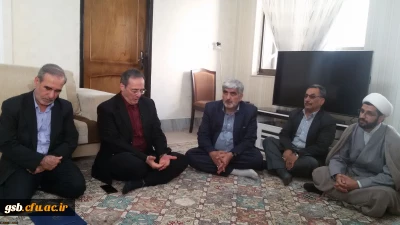 دیدار آقای دکتر مهر محمدی سرپرست دانشگاه فرهنگیان با خانواده شهید عبداله برزگ