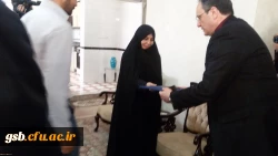 دیدار آقای دکتر مهر محمدی سرپرست دانشگاه فرهنگیان با خانواده شهید عبداله برزگ