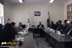 جلسه معارفه سرکار خانم قوچانی مقدم به عنوان سرپرست پردیس امام جعفر صادق(ع) با حفظ سمت