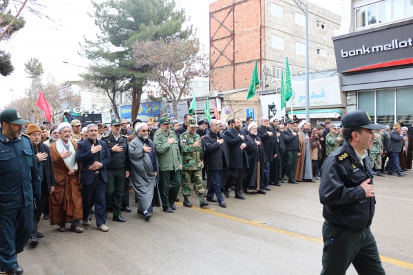 مراسم استقبال، تشییع و خاکسپاری شهدای گمنام با حضور با شکوه اقشار مردم، دانشگاهیان و دانشجویان در دانشگاه فرهنگیان خراسان شمالی