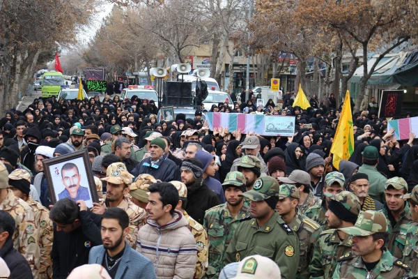 مراسم استقبال، تشییع و خاکسپاری شهدای گمنام با حضور با شکوه اقشار مردم، دانشگاهیان و دانشجویان در دانشگاه فرهنگیان خراسان شمالی