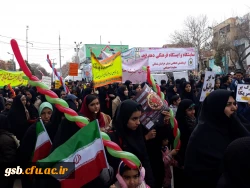 حضور کارکنان، اساتید و دانشجویان دانشگاه فرهنگیان خراسان شمالی در چهلمین سالگرد جشن پیروزی شکوهمند انقلاب اسلامی ایران در کنار مردم شهرستان بجنورد به روایت تصویر