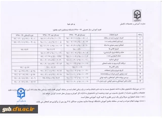 تقویم آموزشی سال تحصیلی 99-98 