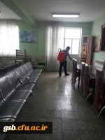 ضدعفونی و گندزدایی پردیس امام جعفر صادق (ع) برای مبارزه با ویروس کرونا