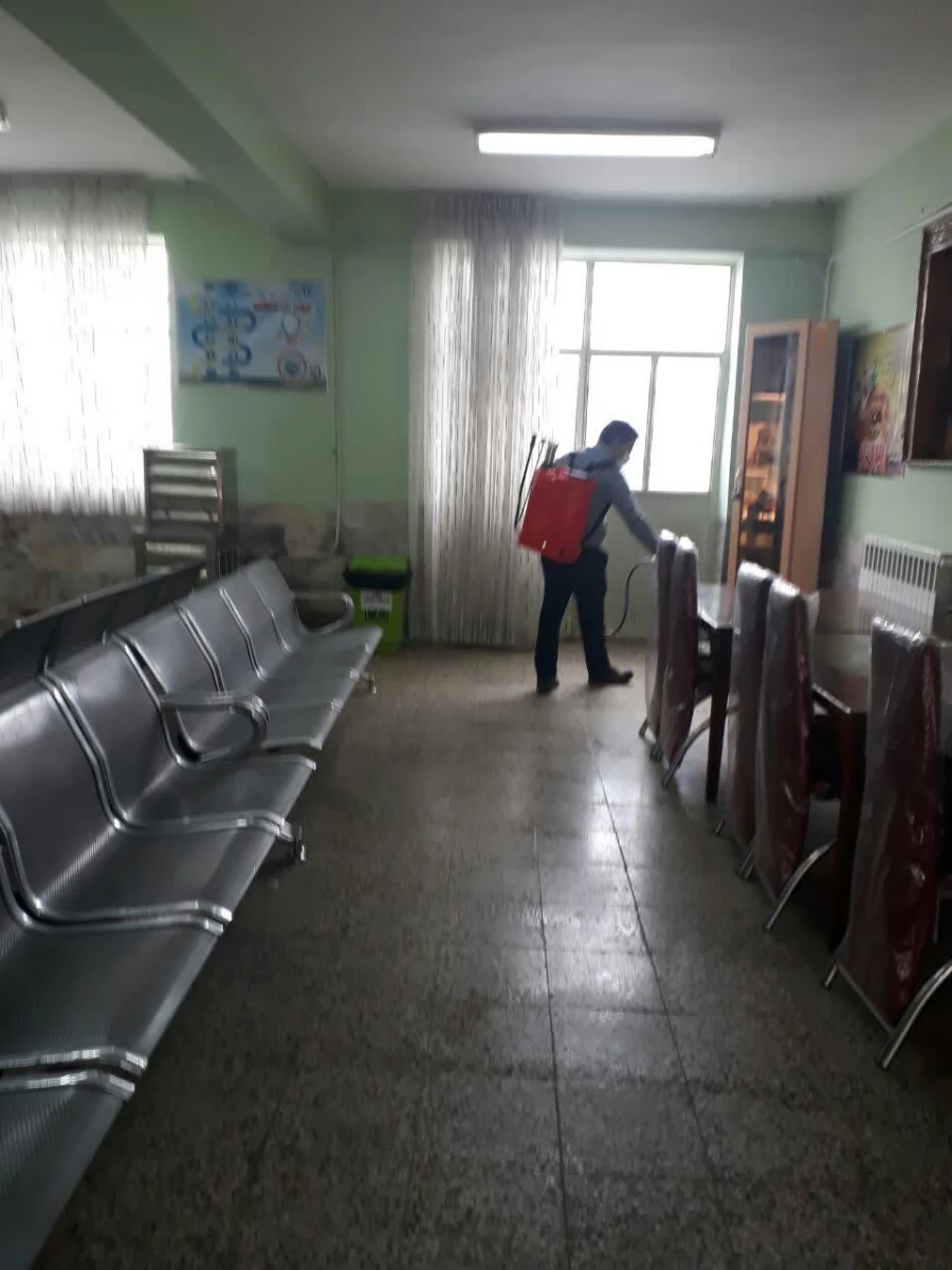 ضدعفونی و گندزدایی پردیس امام جعفر صادق (ع) برای مبارزه با ویروس کرونا