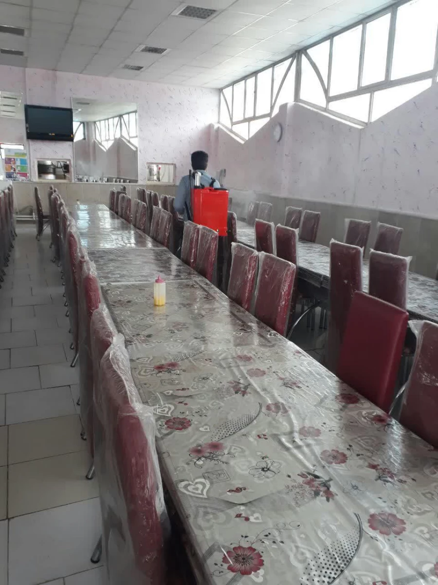 ضدعفونی و گندزدایی پردیس امام جعفر صادق (ع) برای مبارزه با ویروس کرونا