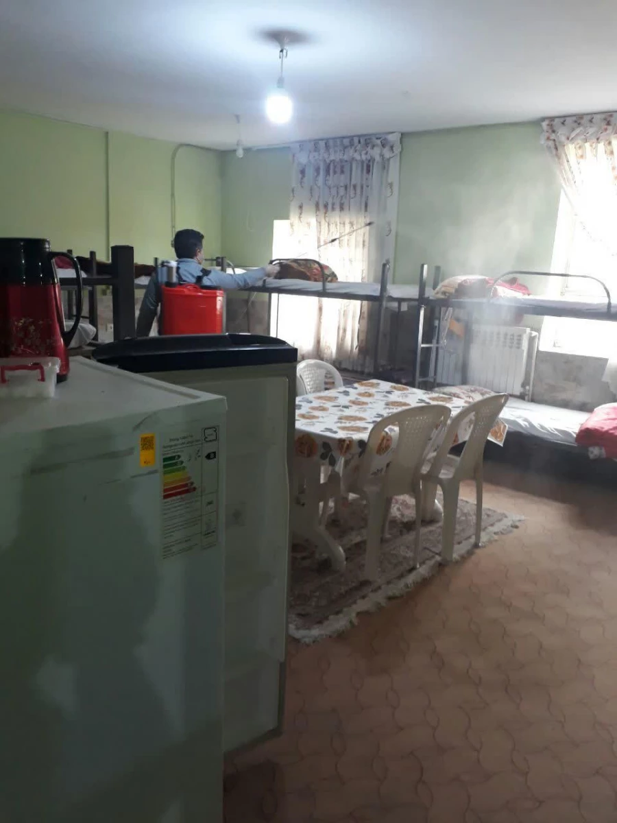 ضدعفونی و گندزدایی پردیس امام جعفر صادق (ع) برای مبارزه با ویروس کرونا